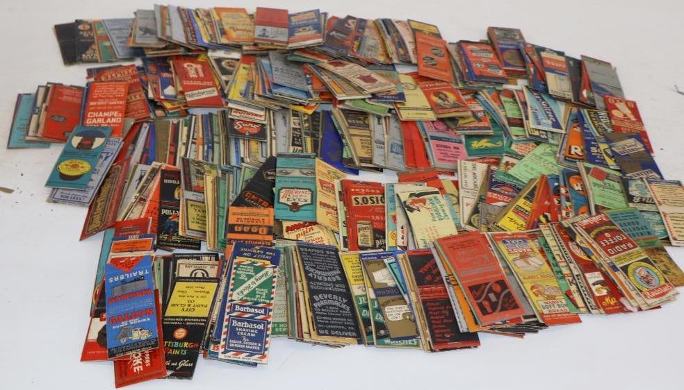 Large Group of Advertising Matches & Match-Books: Group V: Average Size is 1.5" x 2 each