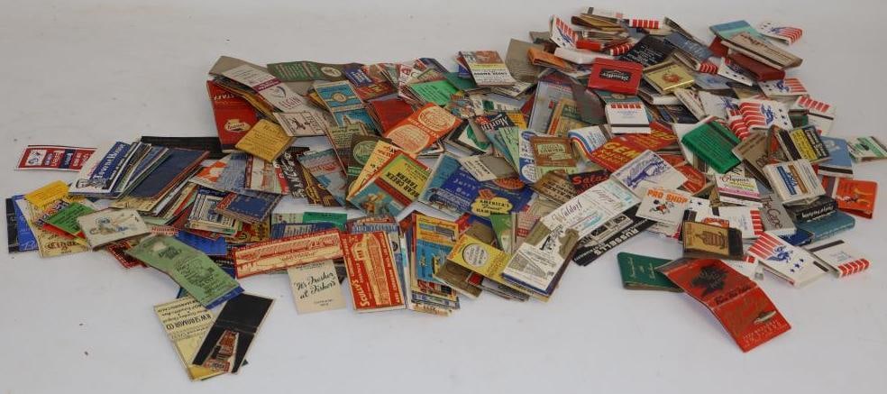 Large Group of Advertising Matches & Match-Books: Group X: Average Size is 1.5" x 2 each