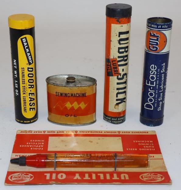 Group of 5 Door Ease and Handy Oiler Cans (1 of 4)