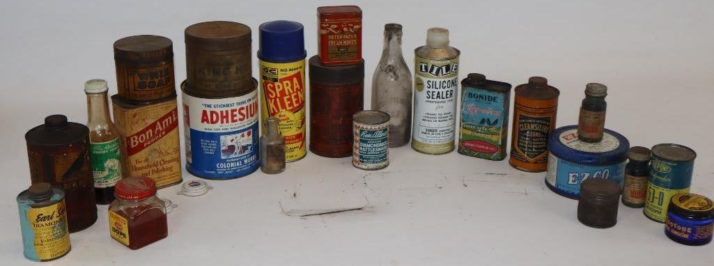 Largest Group of Household Advertising Bottles and Cans: Largest is 1 Quart