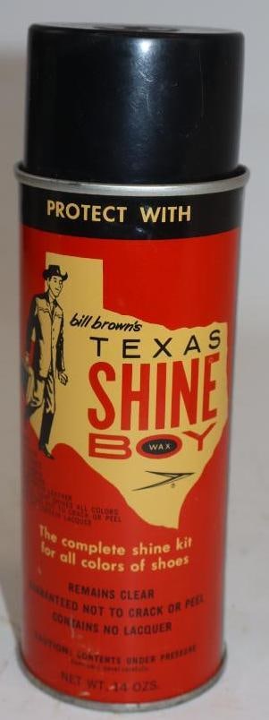 Bill Brown's Texas Shine Boy Graphic Spray Can: 14 oz