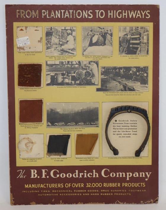 BF Goodrich Plantations to Highways Rubber Products Countertop Easelback  Display (1 of 4)