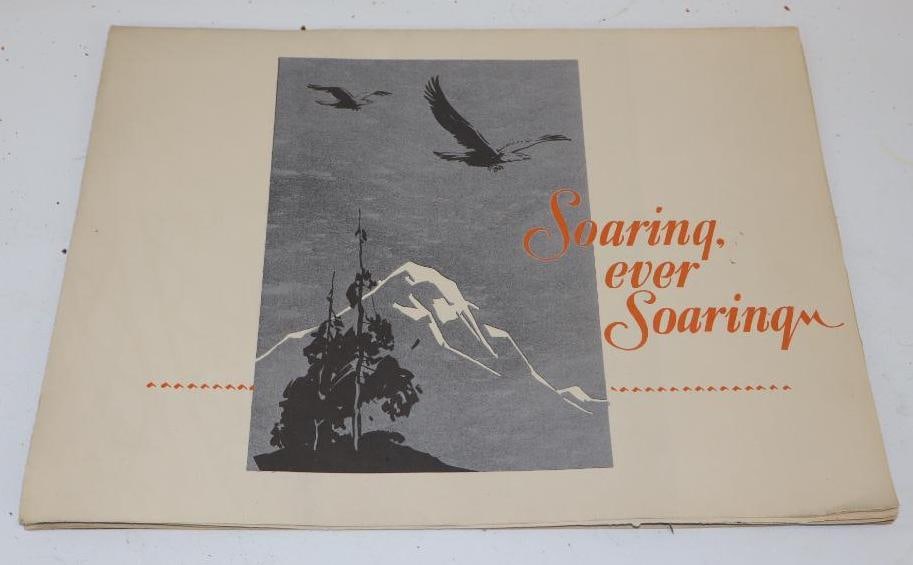 1928 Goodyear Double Eagle Advertising Paper Poster: 37.5" x 24". Has tear along the creases.