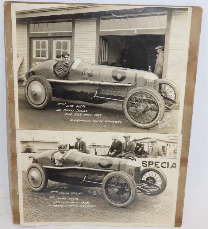Group of 2 1923 Indianapolis 500 Durant Special Racecar Matted Photos (1 of 4)