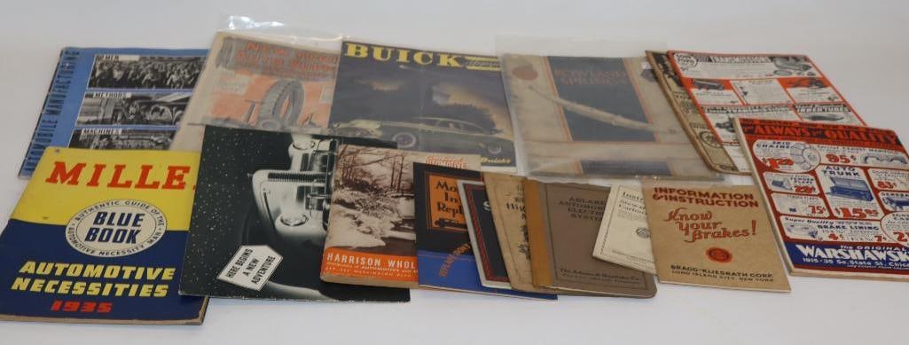 Group of 15 Automotive Catalogs, Service Manuals, Magazines (1 of 9)