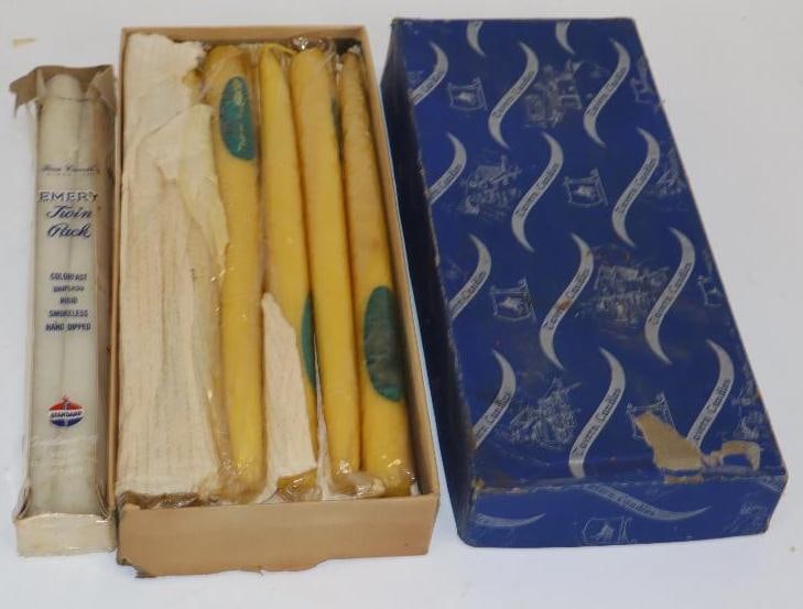 2 Groups of Standard and Socony Tavern Candles in Original Boxes (1 of 4)