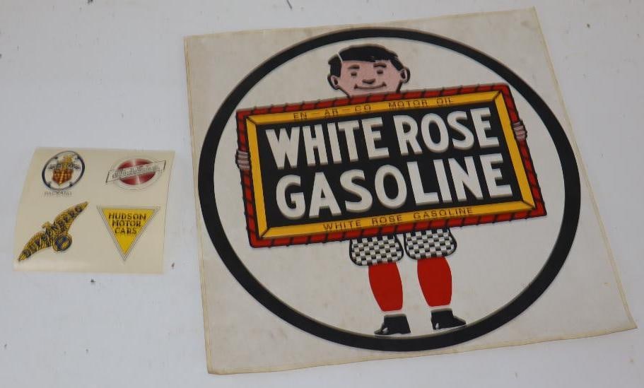 Group of 5 Packard, Studebaker, Hudson, Duesenberg, and White Rose Decals (1 of 4)