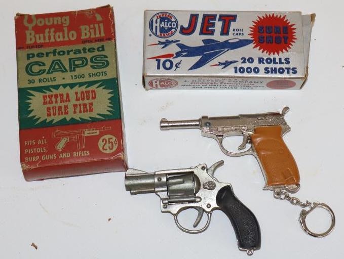Group of 4 Toy Cap Guns and Caps (1 of 5)