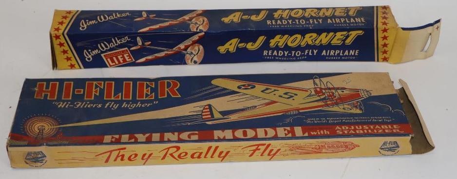 Group of 2 A-H Hornet & Hi-Flyer Model Airplanes in Original Boxes (1 of 4)