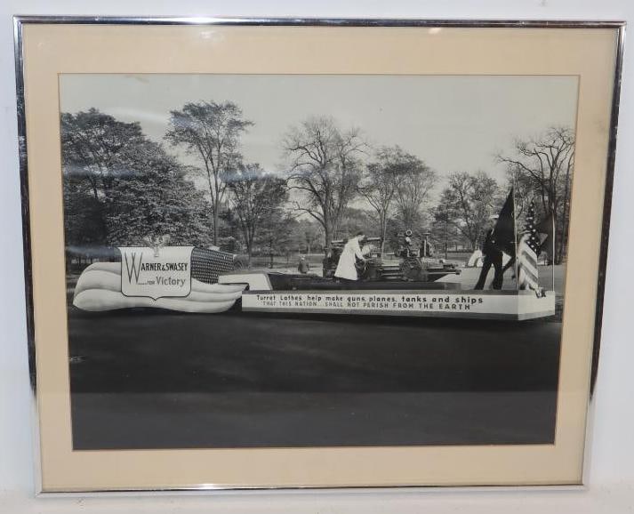 Warner and Swasey For Victory WWII Framed Float Picture (1 of 4)