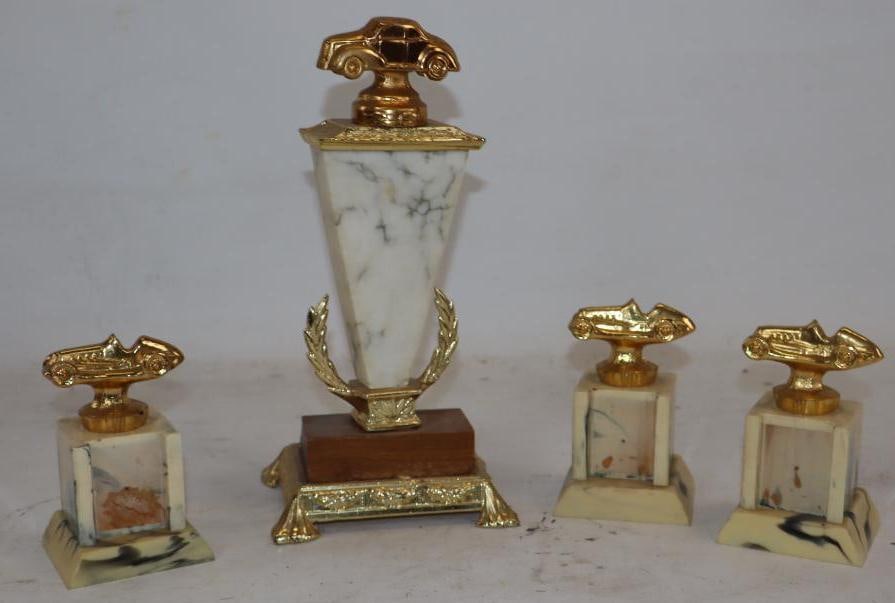 Group of 4 Race Car Trophies (1 of 5)