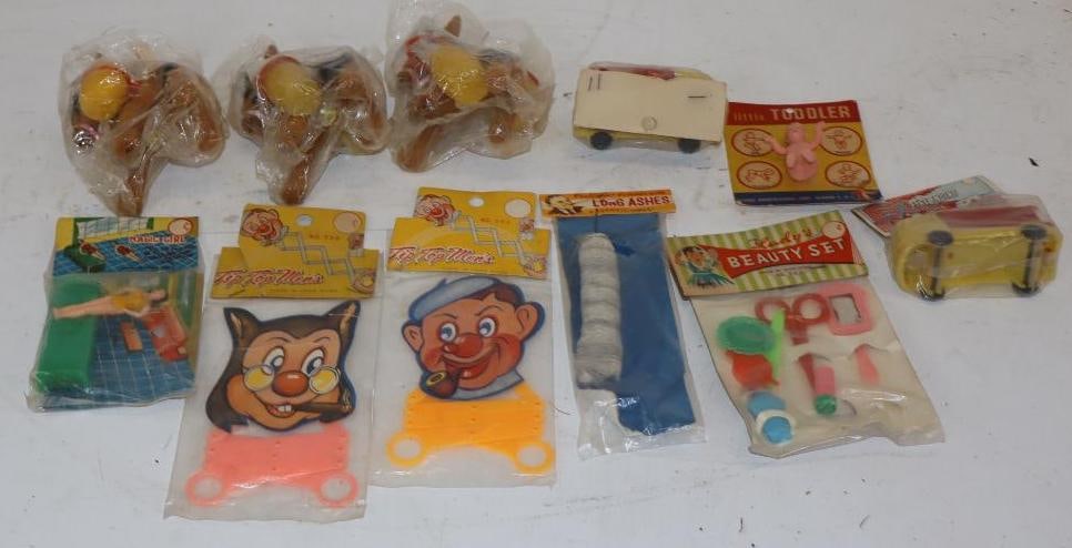 Group of 11 Penny Store Toys In Original Boxes: Largest 2" x 3" x 4"