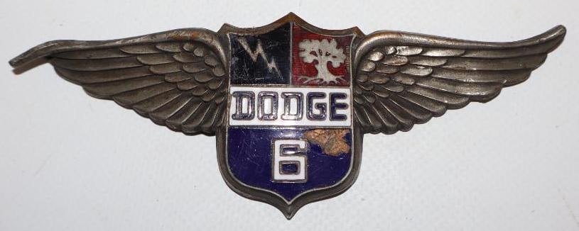 1928-1929 Dodge 6 Cloisonne Radiator Emblem (1 of 2)