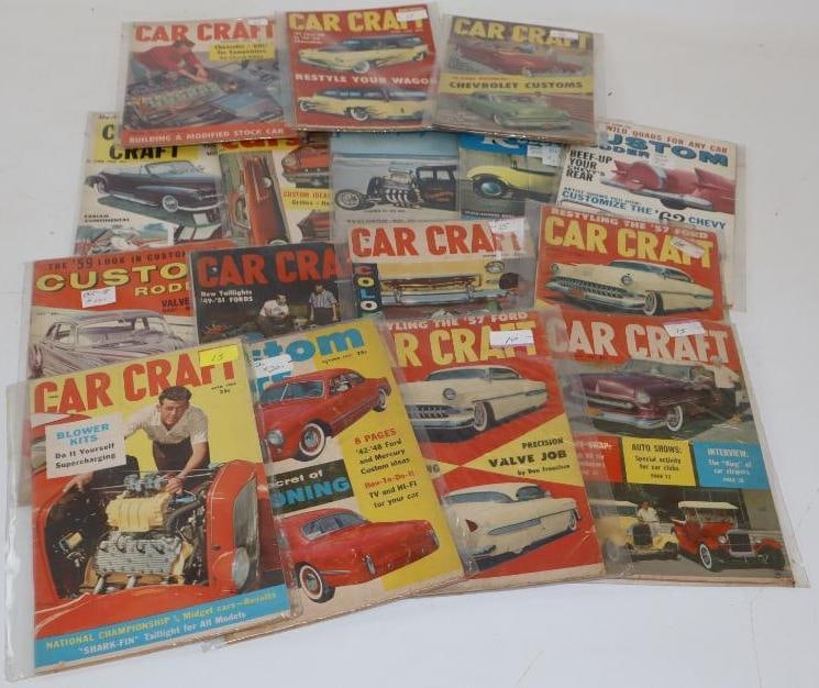 Group of 16 Custom Rodder Car Craft & Custom Cars 1950's & 60's Magazines (1 of 8)