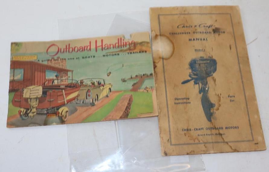 Group of 2 Chris Craft & Outboard Handling Manuals & Parts List (1 of 4)