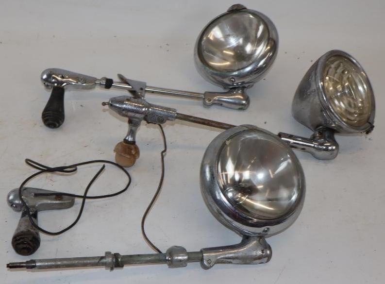 Group of 3 Vintage Automobile Spotlights (1 of 7)