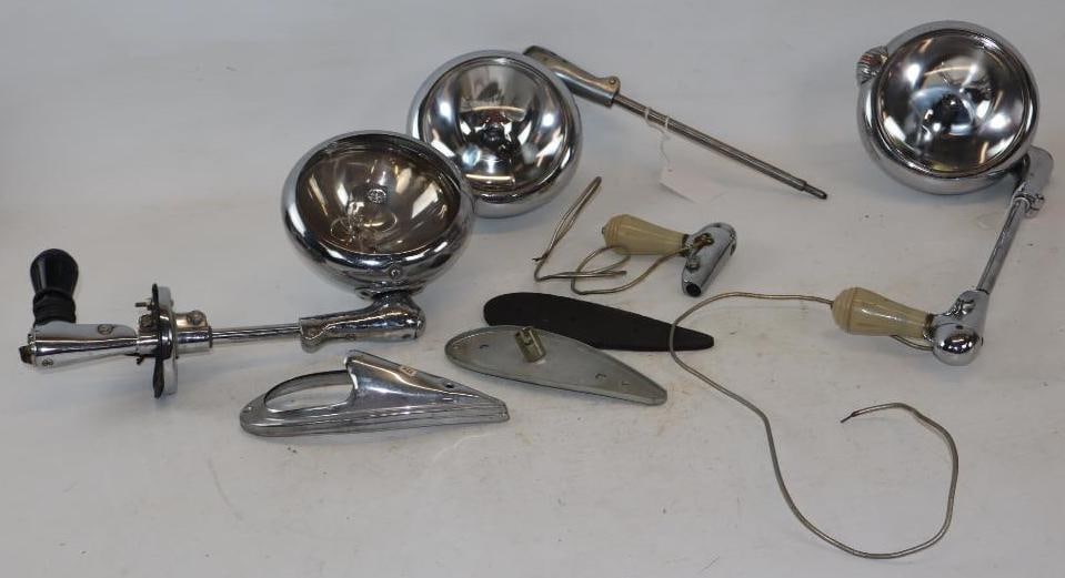 Group of 3 Vintage Automobile Car Spotlights (1 of 8)