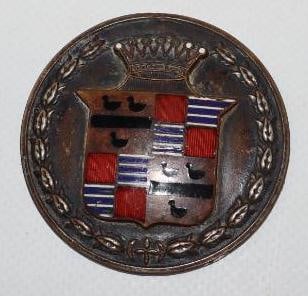 1920-1925 Cloisonne Cadillac Radiator Emblem (1 of 2)