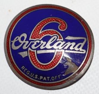 1925-1926 Willys-Overland 6 Cloisonne Radiator Emblem (1 of 2)