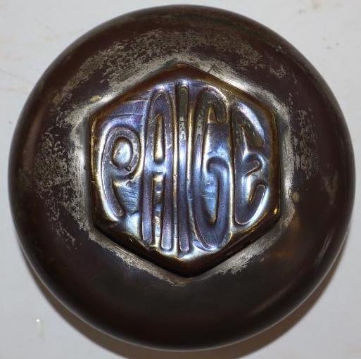 Paige Brass Threaded Automobile Hub Cap: Thread Diameter Is 2.5in