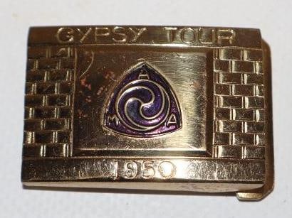 1950 AMA Motorcycle Gypsy Tour Belt Buckle (1 of 2)