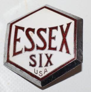 1931-1932 Essex Six Cloisonne Radiator Emblem For Export: 1.75x2