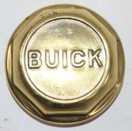 Embossed Buick Threaded Automobile Hubcap (1 of 2)