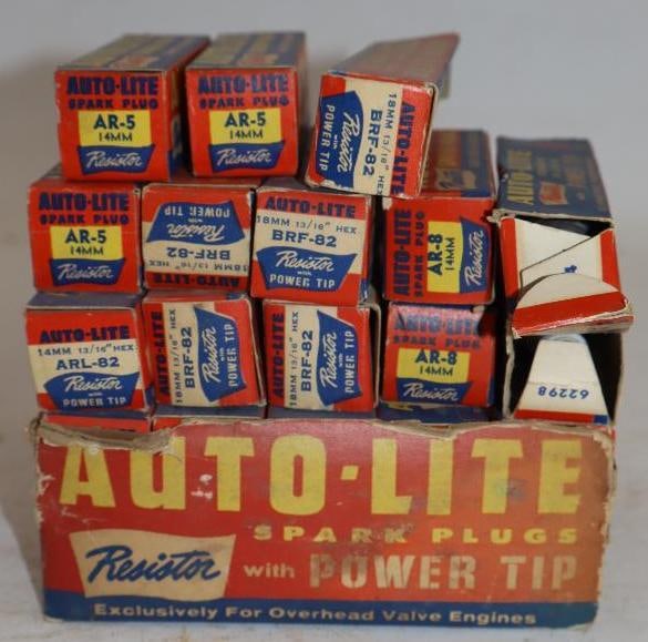 Group of 23 Autolite Spark Plugs in Original Boxes (1 of 3)