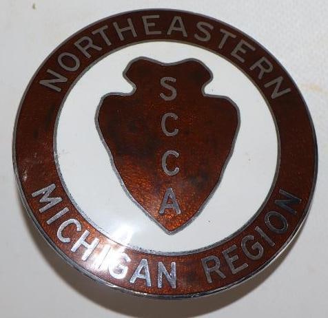Cloisonne Northern Michigan SCCA Radiator Badge: 3.5" x 3.5"