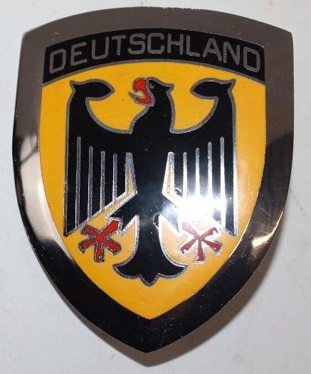 Germany Cloisonne Radiator Grill Badge: 2.5x3