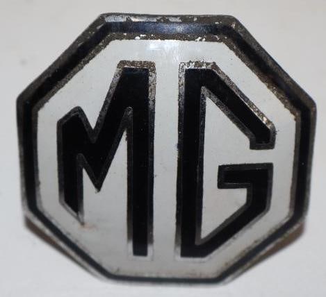Cloisonne MG 1960s Roadster Radiator Emblem: 2x2