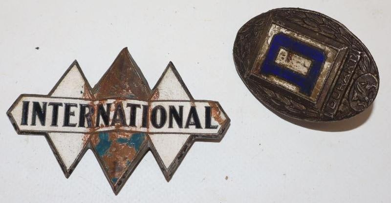 Group of 2 Durant And International Radiator Emblems (1 of 3)