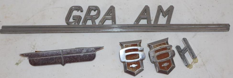 Group of 4 Chevrolet, Graham, & Cadillac Hood and Fender Emblems (1 of 4)