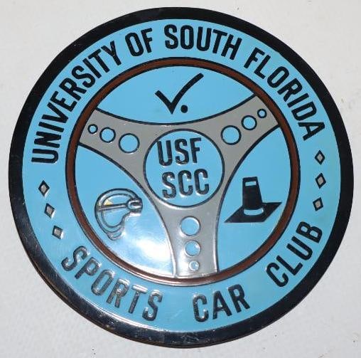 University of South Florida Sports Car Club Radiator Badge (1 of 2)