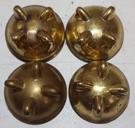 Group of 4 Brass Radiator Caps (1 of 4)