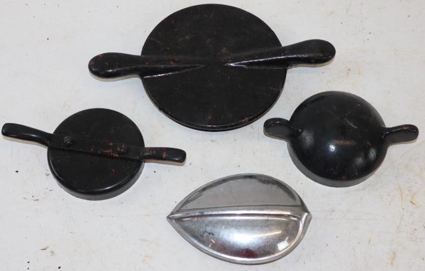 Group of 4 Different Automobile Radiator Caps (1 of 4)