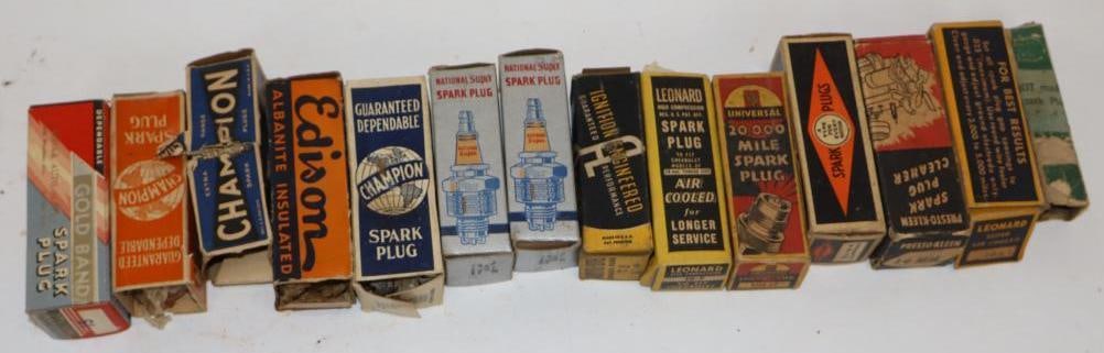 Large Group of Champion, Goldban, Leonard, Presto-Kleen and Other Spark Plugs in Original Boxes (1 of 6)