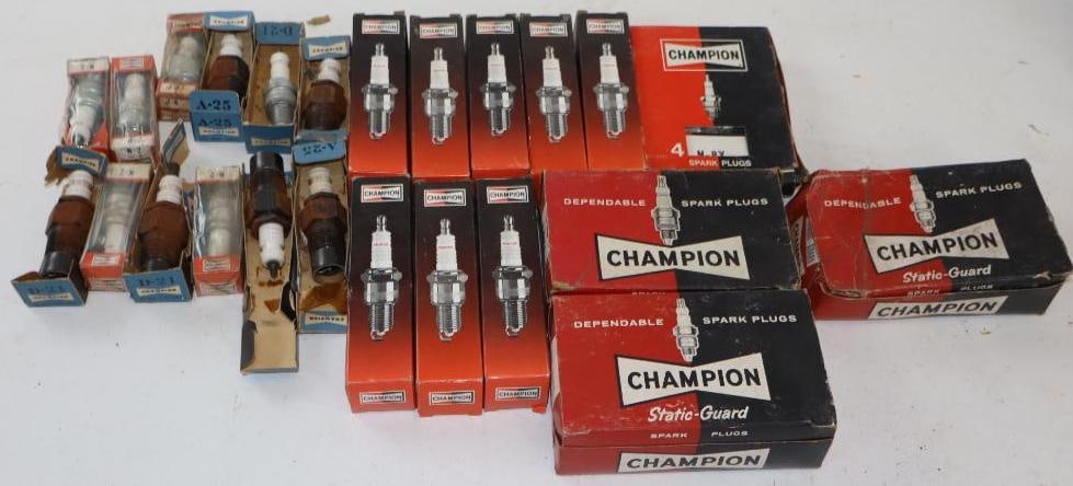 Group of 24 Champion Spark Plugs in Original Boxes (1 of 6)