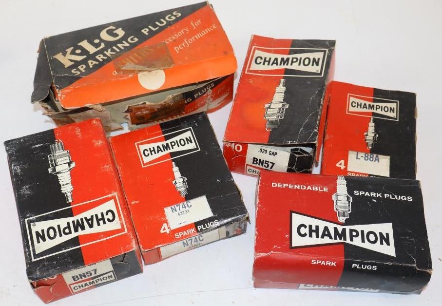 Large Group of Champion Spark Plugs In Original Boxes (1 of 5)