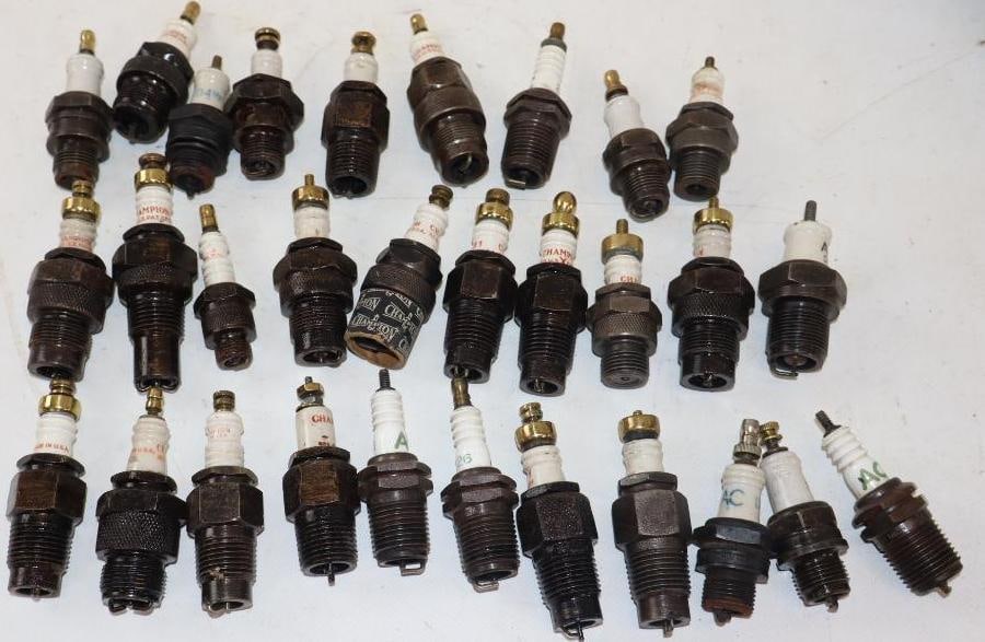 Group of 30 AC & Champion Early Automobile Spark Plugs (1 of 12)