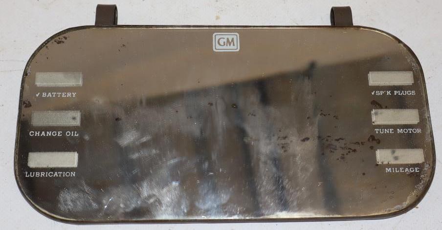 GM Advertising Oil Change Reminder Clip On Mirror (1 of 3)