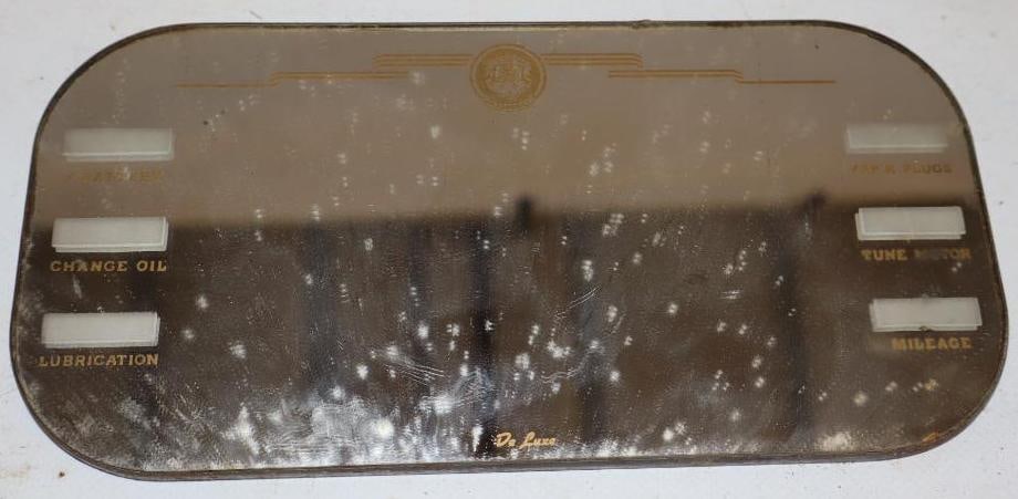 Oldsmobile Advertising Oil Change Reminder Clip On Mirror: 8" x 4.75"