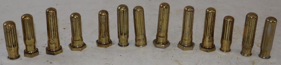 Group of 13 Early Automobile Valve Stem Covers (1 of 6)