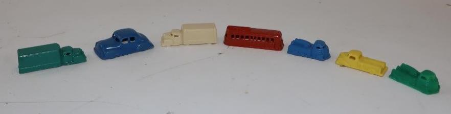 Group of 7 Plastic Toy Transportation Cars (1 of 5)