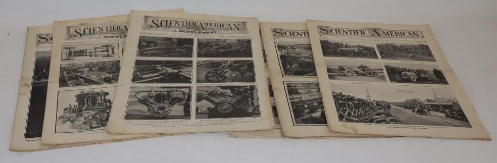 Group of 6 1904-1906 Scientific America Car Magazines (1 of 5)