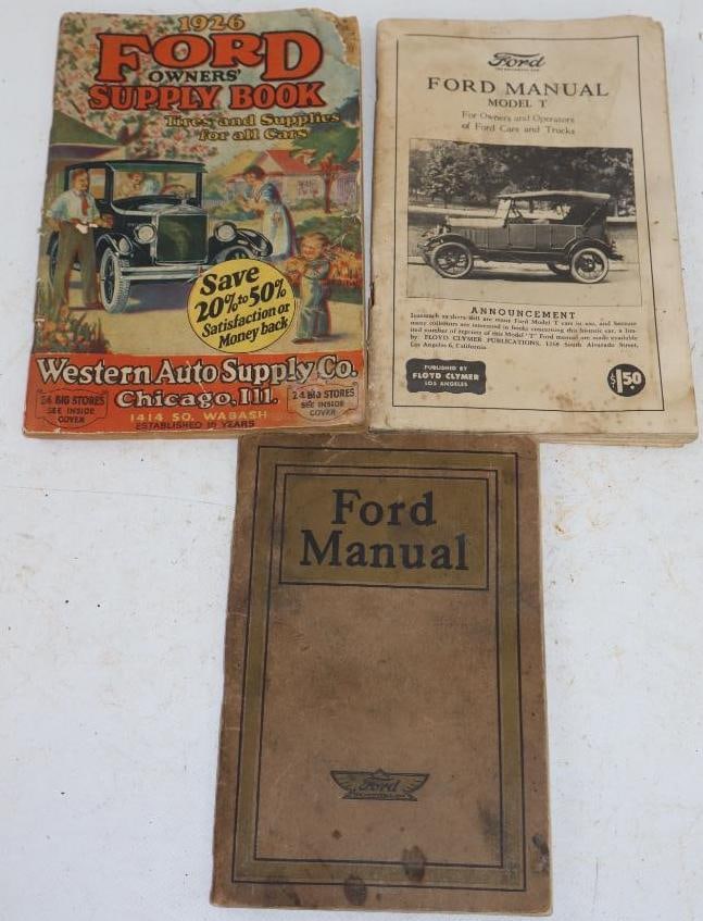 Group of 3 1914 & '26 Ford Manual & Supply Books (1 of 4)