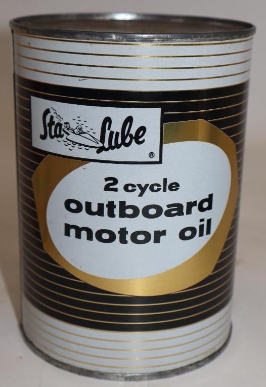 Sta-Lube Two Cycle Outboard Metal One Quart Oil Can (1 of 5)