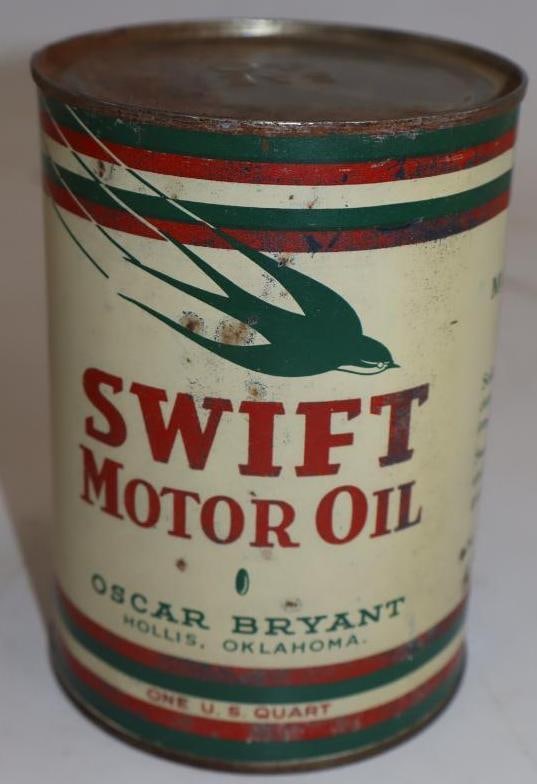 Graphic Swift Metal One Quart Oil Can (1 of 5)