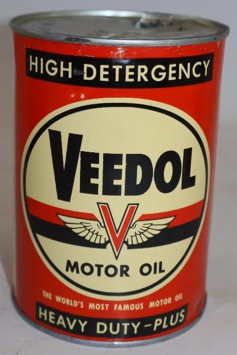 Veedol HD Plus Metal One Quart Oil Can (1 of 5)