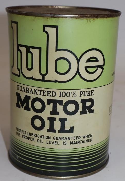 Lube Metal One Quart Oil Can (1 of 4)